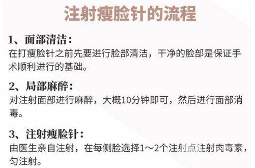 怎樣注射注射瘦臉