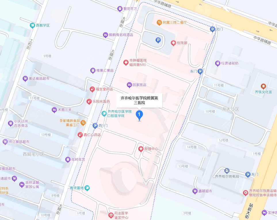 齊齊哈爾醫(yī)學院附屬第三醫(yī)院地址