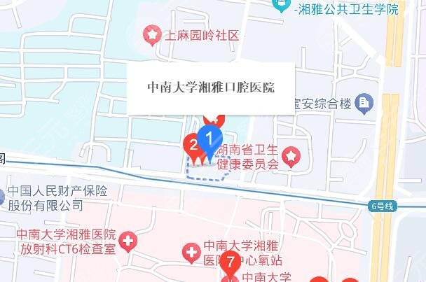 中南大學(xué)湘雅口腔醫(yī)院地址