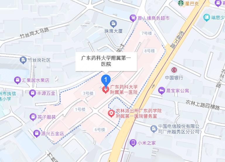 廣東藥科大學附屬第一醫(yī)院地址