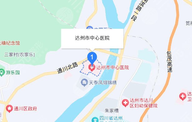 達(dá)州市中心醫(yī)院地址